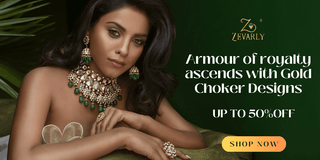 Armour of royalty ascends with Gold Choker Designs