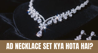 AD necklace set american diamond jewellery guide india – zevarly