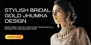 Stylish Bridal Gold Jhumka Design