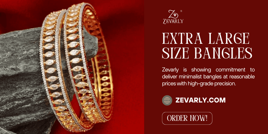 Large Bangle Extra Large Size Bangles Are All Set to Sparkle and Steal the Evening ...
