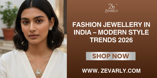 Fashion jewellery in India featuring American diamond and gold plated jewellery designs for modern occasions