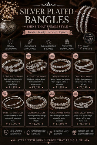 Silver Plated Bangles