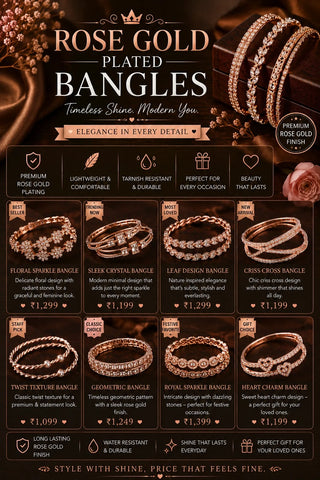 Rose Gold Plated Bangles