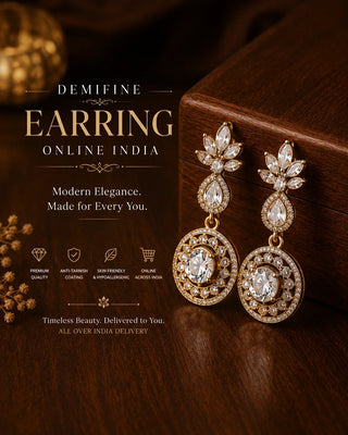 Anti-Tarnish Earrings Online India | Zevarly