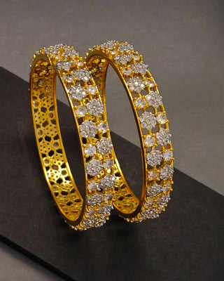 Zevarly Rajwada American Diamond Bangles