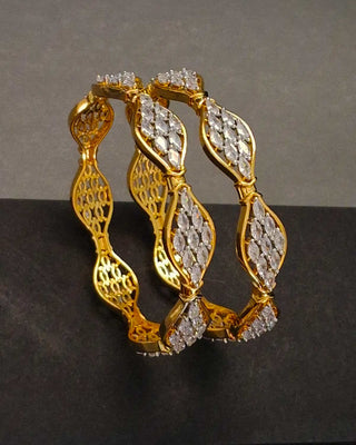 Zevarly Avantika American Diamond Bangles