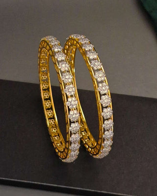 Zevarly Sakshi American Diamond Bangles