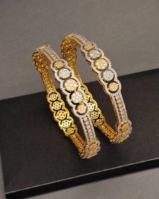 Zevarly Harini Gold-Plated Bangles