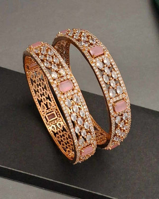 Zevarly Lakshita AD Bangles