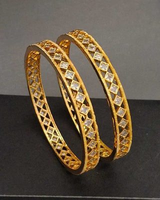 Zevarly Sravya Stylish Ad Pair Bangles