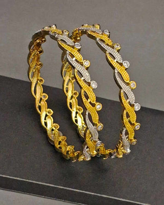 Zevarly Priyo American Diamond Bangles