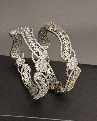 Zevarly Chahna Alluring CZ Bangles