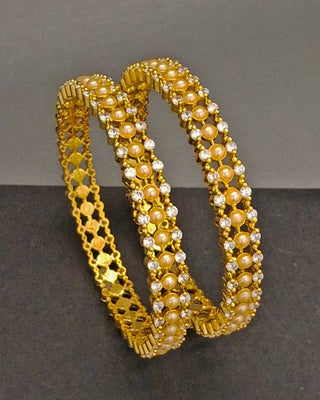 Zevarly Syahmi Burmese Pearl Ad Pair Bangles