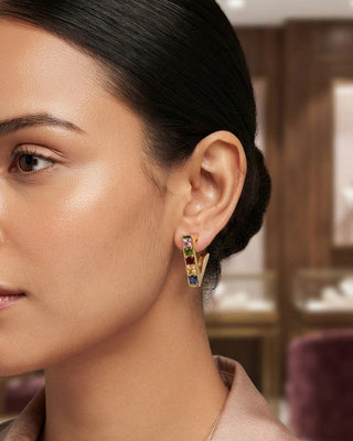 Multi Channel DemiFine Earrings - Dolly