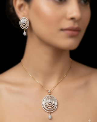 Zevarly Liraya Timeless Beauty Pendant Set