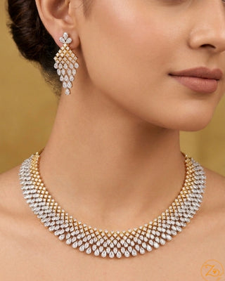 Heavy Designer Gold Plated Necklace Set – Anushri