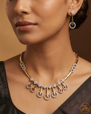Italian Modern Gold Plated Necklace Set – Sasrika
