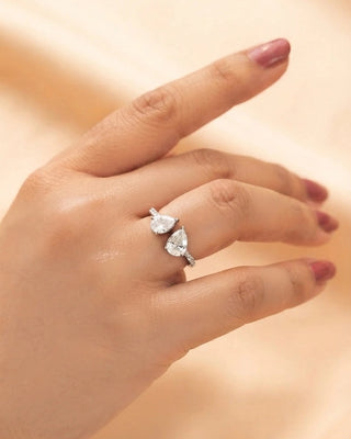 Pear Pairing Adjustable AD Ring - Falni
