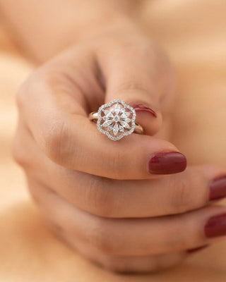 Partywear Adjustable AD Ring - Tilotama
