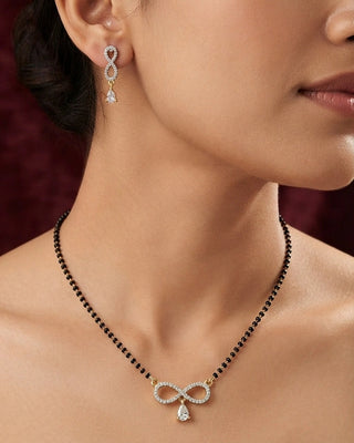 Divija Elegant AD Stone Mangalsutra Set