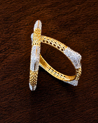 Zevarly Ishita American Diamond Bangles