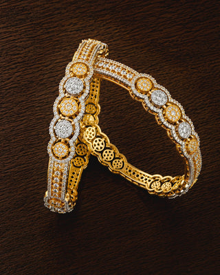 Zevarly Harini Gold-Plated Bangles