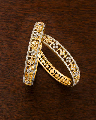Zevarly Aarashi Cubic Zirconia Bangles