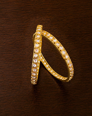 Zevarly Alisa Uncut Kundan Kada Set