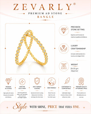 Zevarly Suman AD Bangles