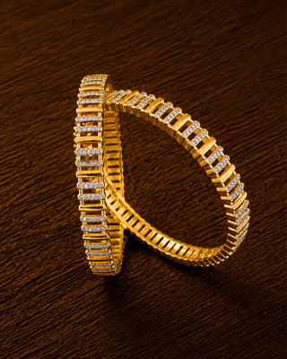 Zevarly Ambarsaria Stone Studded Bangles