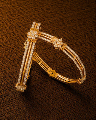 Zevarly Apsara Fine Micro Cut Bangles