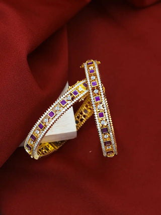 Zevarly Nayra Elegant CZ Bangles