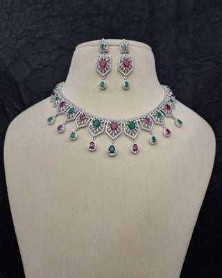 Afifa Glamorous Necklace Set - Zevarly