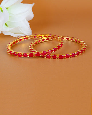 Jivikia American Diamond Bangles - Zevarly