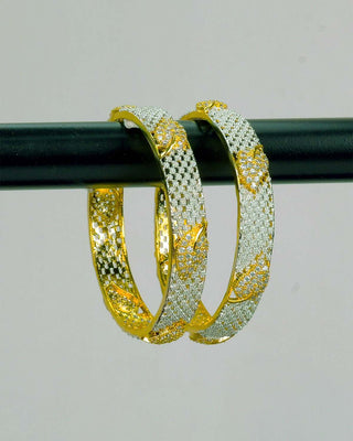 SHRIDHANYA CUBIC ZIRCONIA BANGLES - Zevarly