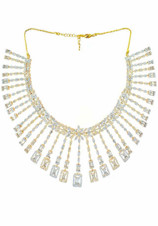 Abhilasha Fashionable Necklace Set - AD Necklace Set | Stone Detail View | Buy Online India | Zevarly
