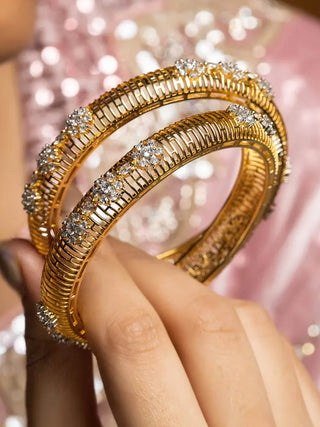 Zevarly Divisha Stone Bangles