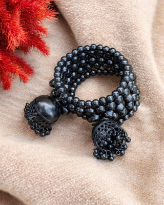 Amaya Oxidized Bracelet - AD Bracelet | Main Product View | Buy Online India | Zevarly