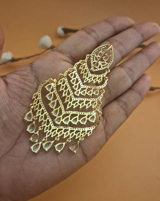 Anya adorable Designer Passa - Fashion Jewellery | Model Wearing View | Buy Online India | Zevarly
