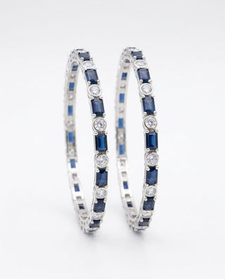 Avantika Sparkle Bangles - AD Bangles | Side Angle View | Buy Online India | Zevarly