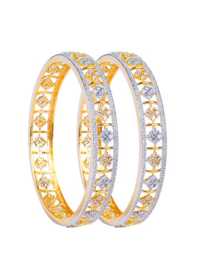 Aarshi Cubic Zirconia Bangles - Zevarly