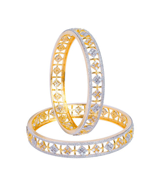 Aarshi Cubic Zirconia Bangles - Zevarly