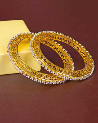 SAGARIKA CUBIC ZIRCONIA BANGLES - Zevarly