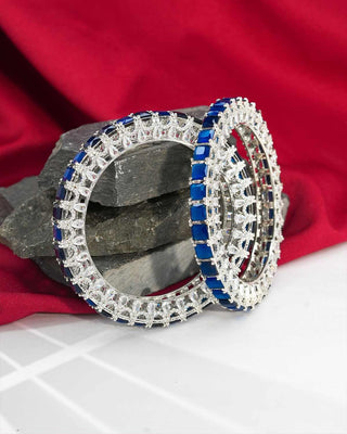 Ananya Sapphire Designer Bangle - Zevarly