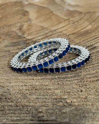 Ananya Sapphire Designer Bangle - Zevarly