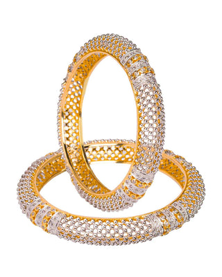 Bandini Cubic Zircon Bangles with sparkling zirconia stones product 