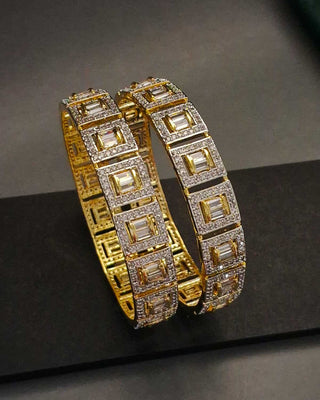 Zevarly Regal American Diamond Bangles