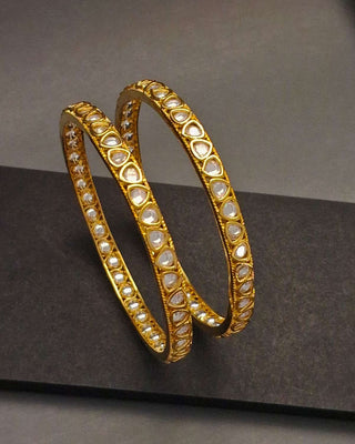 Zevarly Elegant American Diamond Kada Set