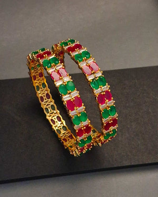 Zevarly Chic American Diamond Bangles