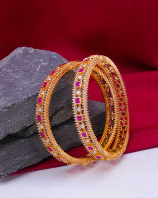 TISHA OPENABLE AD BANGLES - Zevarly